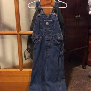 Size 4T lined Carhartt Bib Overalls